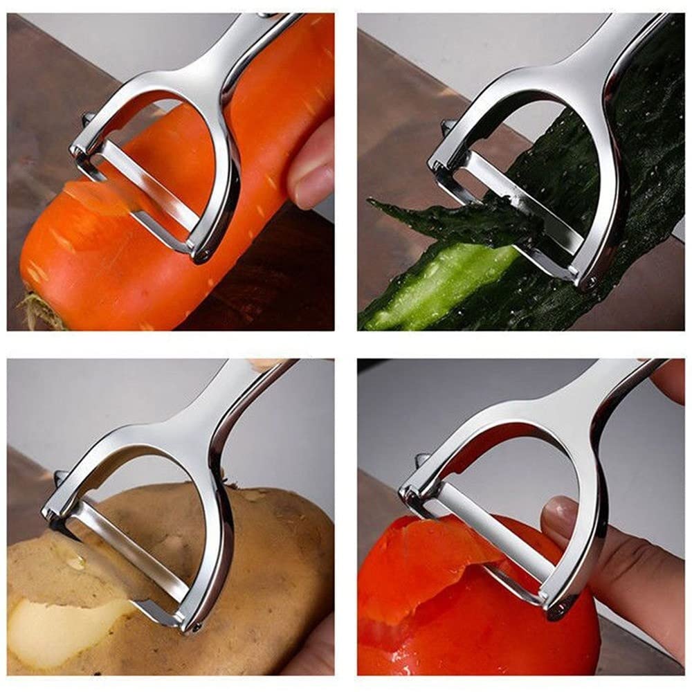 Multi-Purpose Stainless Steel Vegetable Peeler: Y-Shaped Design. (Pack Of 2)