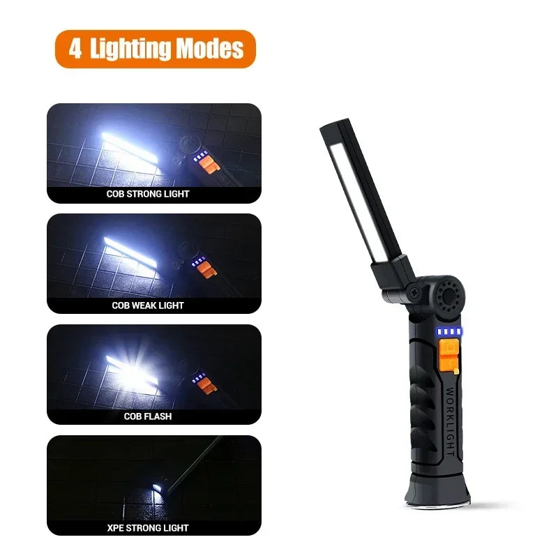 Work Light Portable Led Rechargeable Light  (2 Pack)